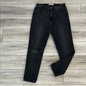 Flying Monkey distressed MOM jeans Y3153 in black size 28